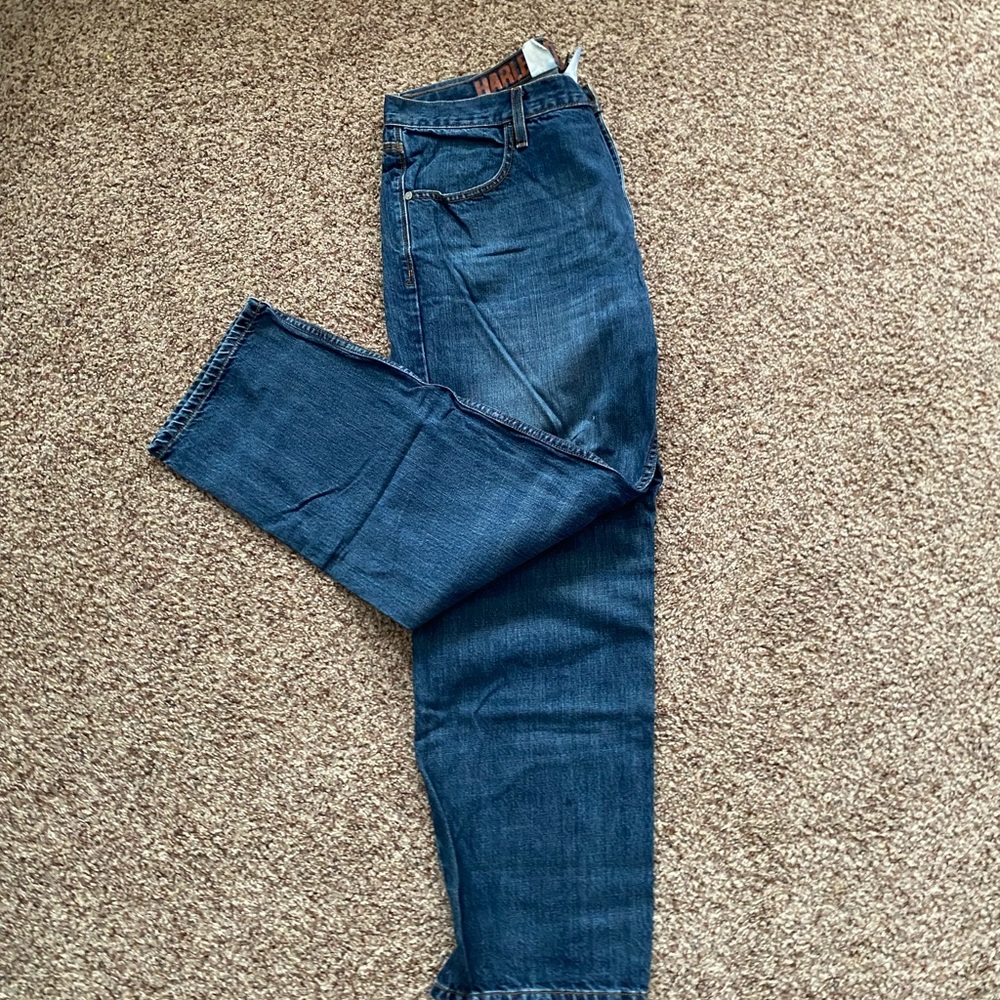 Harley-Davidson Men's Blue Jeans - Picture 2 of 5